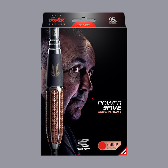 TARGET Phil Taylor Power 9-Five Gen 5 24g Steel Tip - Click Image to Close